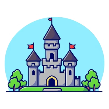 Gamer in a castle sticker
