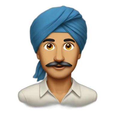 Bhagat Singh with turban sticker