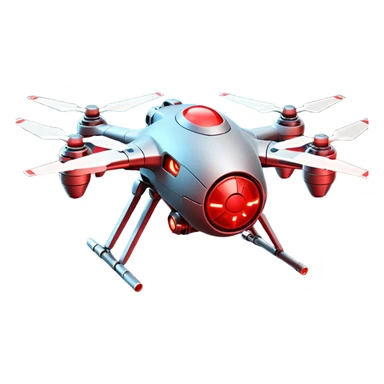 flying orb shaped futuristic targeting drone acquires target and paints with laser. sci-fi war sticker