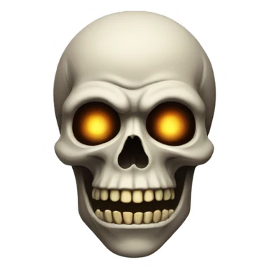 scary skull sticker