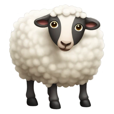 Sheep cow sticker
