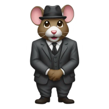 Raton laveur mafia city sticker