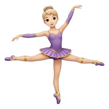 Una chica con vestuario de bailarina con las piernas flexionadas, el dedo índice en la boca, el tren superior inclinado hacia la izquierda y con la cadera proyectada hacia la izquierda sticker