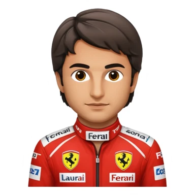 carlos sainz ferrari. make him look exactly like carlos sticker