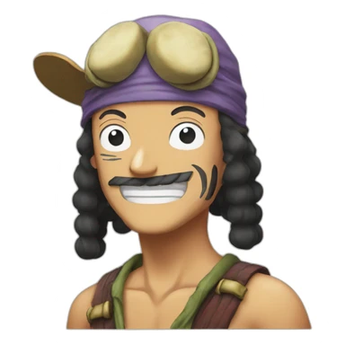 Usopp of one piece sticker