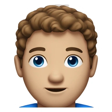 brown haired man in portrait blue eyes  sticker