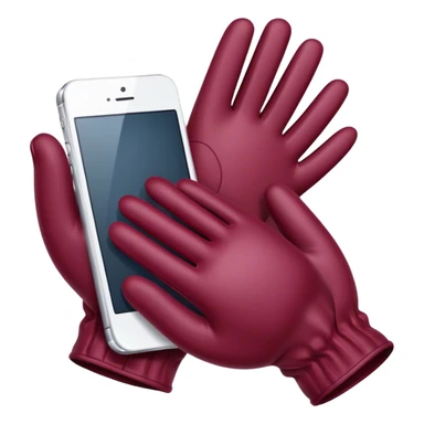 burgundy gloves sticker