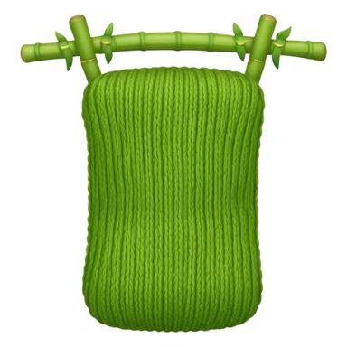 Bamboo knitting sticker