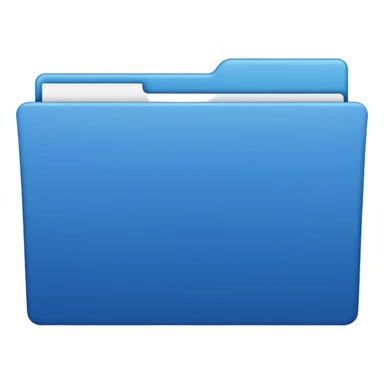 a blue file with white paper blank name label on it sticker
