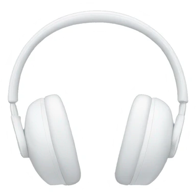 White Sony headphones sticker