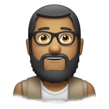 Oso con lentes sticker