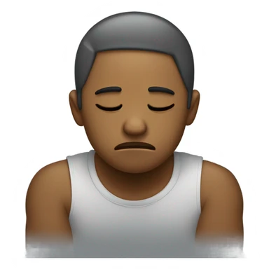 Sad with anxiety sticker