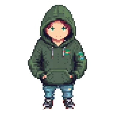 red team hacker wearing a hoodie sticker