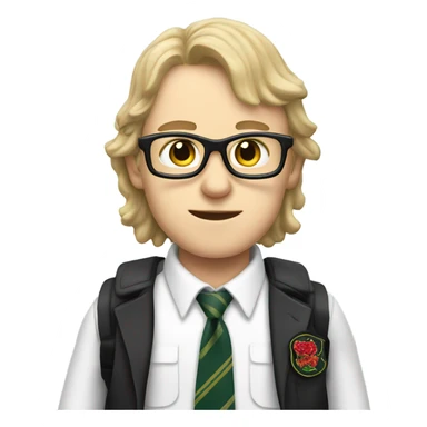 Angus Young in school uniform sticker