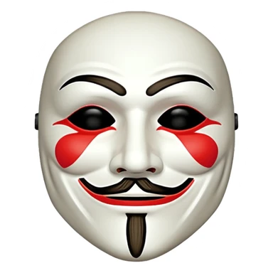 Guy Fawkes mask sticker