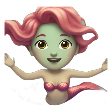 Beautiful Mermaid swimming sticker