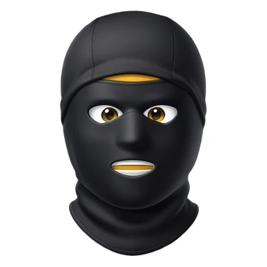 Ski mask sticker