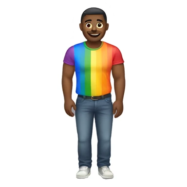 Gay pride man sticker