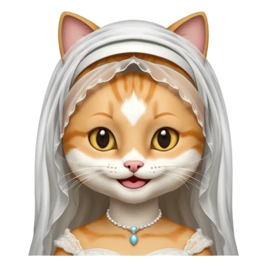 cat brides sticker