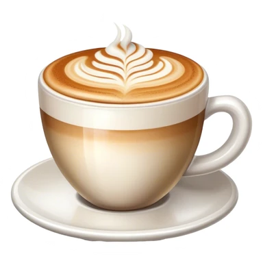 cappuccino with plain foam sticker