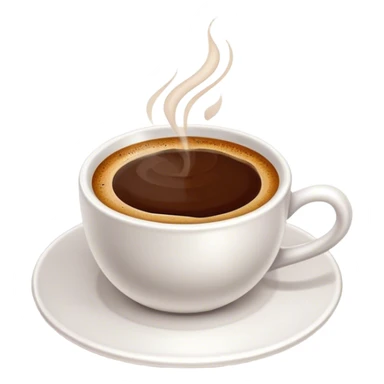 Cinematic Realistic Turkish Coffee Drink Emoji, depicted as a small cup of strong, aromatic coffee with thick foam rendered with detailed textures and warm, inviting lighting. sticker