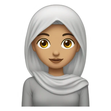 Curly Iraqi girl sticker