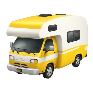 yellow and white camper sticker