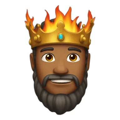 King of the fire sticker