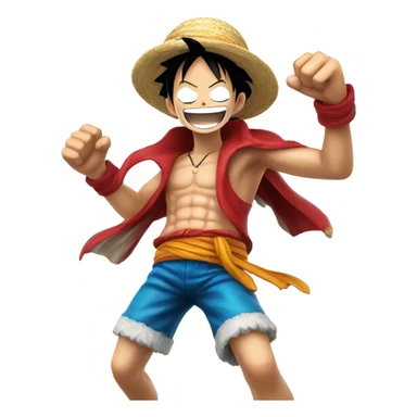 luffy gear 5 laugh sticker