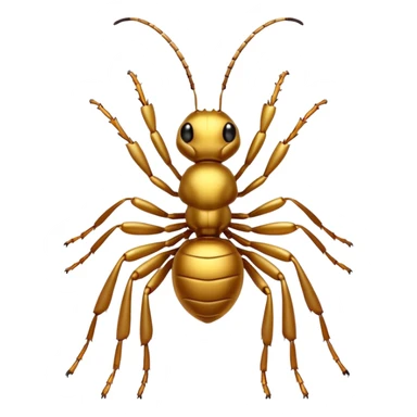 cute gold ants sticker