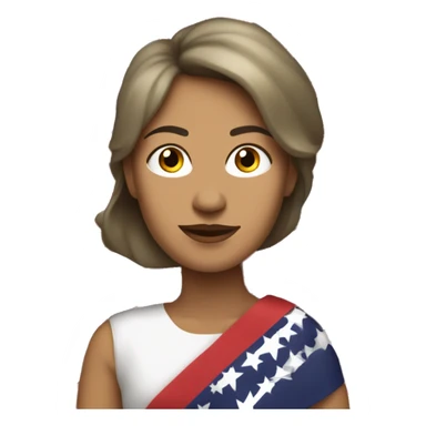 una mujer que tenga la bandera del feminismo  sticker