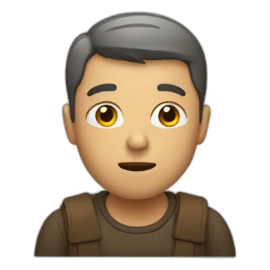 Man wondering sticker