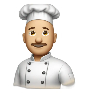 chef philipe Etchebest qui fait un gâteau sticker