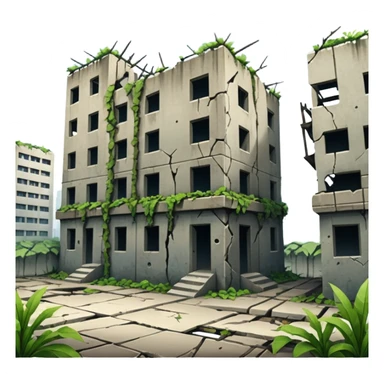 Dystopian Apocalyptic Aesthetic Scenery Deco sticker