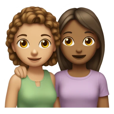 Une fille meilleure ami avec un autre fille sticker