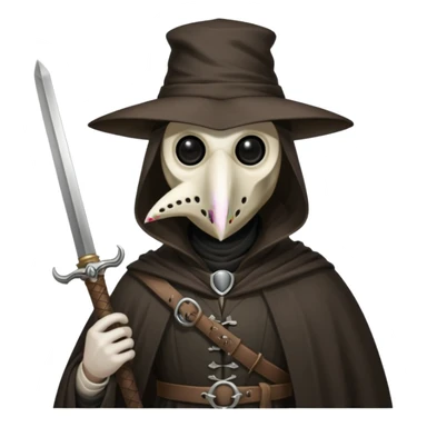 plague dr sword snow sticker