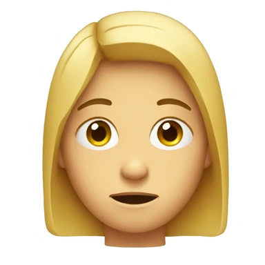 student emoji with a sad face sticker