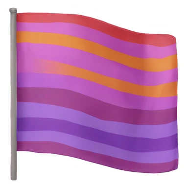 Lesbian pride flag sticker