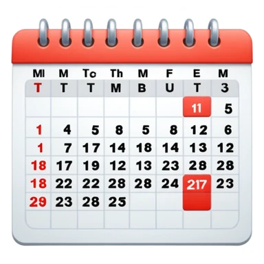 calendario en lunes sticker