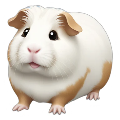 White Guinea pig sticker