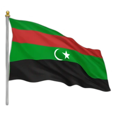 Libya flag, Tunis flag sticker