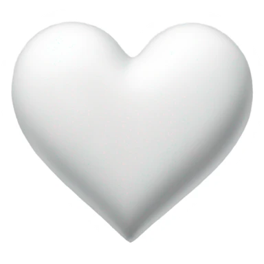 white heart with glitter sticker