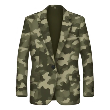 camouflage Wool oversize blazer sticker