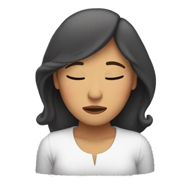 mujer durmiendo sticker
