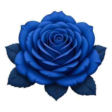 Dark blue  version of 🌹 sticker
