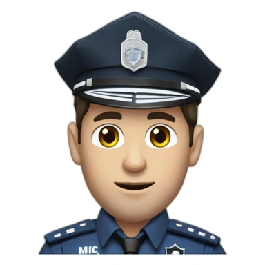 messi de policia sticker
