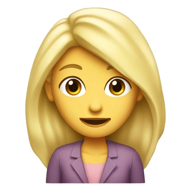 Un dinausore avec la tête d’une femme blonde sticker