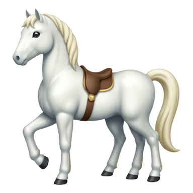 white pony sticker