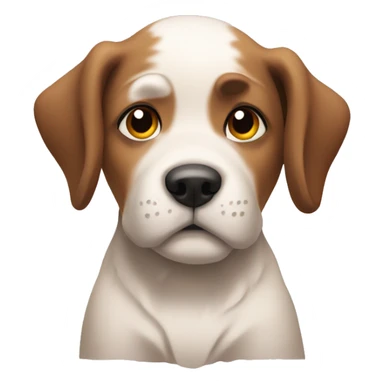 Tired puppy in pupsville  sticker