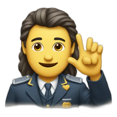 Coeur avec un doigts d'honneur sticker